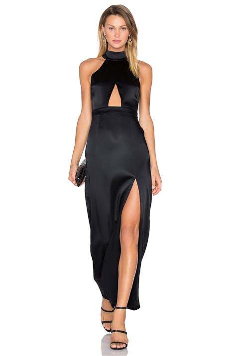 revolve black star dress|revolve goa long dress.